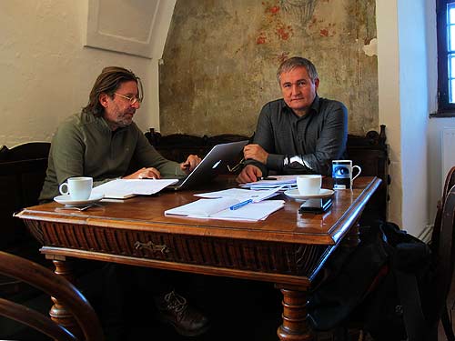 Heimo Müller (links) und Ewald Ulrich im "Konvergenzraum"