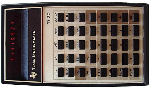 Ein Beispiel von 1976: Der TI-30 von Texas Instruments. Ein leistungsfähiger Taschenrechner an der Schwelle zum Personal Computer. (Foto: D. Meyer, Creative Commons)
